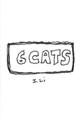 Six drawings of cats